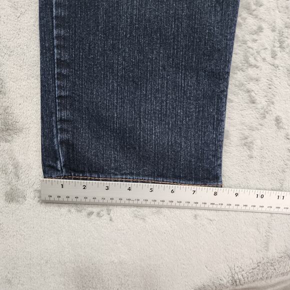 Charter Club Jeans Womens 12 Blue Dark Wash Classic Fit Straight Leg Stretch - Picture 11 of 12